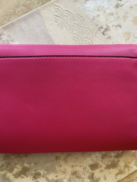 A New Day fuchia, pink, rose purse, handbag with shoulder strap  (9" x 7" x 2") - Picture 2 of 4